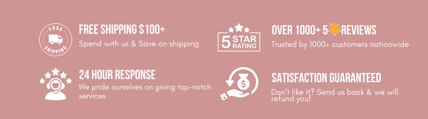 Free Shipping $100+
Over 1000 5 star reviews
24 Hour response
satisfaction guaranteed
