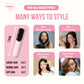 COCO Ceramic Straightening Comb - Cordless Charging Straighter/ CurlerHair Styling Tools_Pink__hair products_Stylish Travel