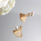 Dainty Glam 14K Gold Filled Earrings w. Freshwater Pearls | Minimalist ChicEarrings_Gold_Pearl White_14k Gold_back_to_school