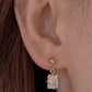 Elise 14K Gold Emerald Pendant Earrings, Green Gems Jewels | Vintage InspiredEarrings_Gold_Emerald Green_14k Gold_antique_accessory