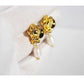 Frances 18k Gold Plated Rose & Pearl Baroque Statement Earrings | Vintage InspiredEarrings_Gold_Pearl White_18k Gold_back_to_school