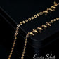 Kaia 18K Gold Vermeil Necklace w. Dangle Beads, French Style Chain | Classy ModernNecklaces_Gold__18k Gold_birthday_gift_women
