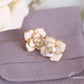 Kelly S925 Silver Earrings, Elegant White & Gold Rose | Vintage InspiredEarrings_Gold_White_elegant_pearl_floral_earrings