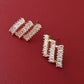 Paris 14K Gold Plated Stud Earrings for Classy Looks | Sparkle ShineEarrings_Gold_White_14k Gold_antique_accessory