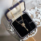 Promised Love S925 Silver Necklace w. Large Gold Key Charm Pendant | Sparkle ShineNecklaces_Gold_White_antique_necklace_elegant_necklace