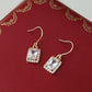 Scarlett 14K Gold Plated Earrings w. White Cubic Zirconia Gems Jewels | Vintage InspiredEarrings_Gold_White_14k Gold_antique_accessory