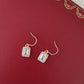 Scarlett 14K Gold Plated Earrings w. White Cubic Zirconia Gems Jewels | Vintage InspiredEarrings_Gold_White_14k Gold_antique_accessory